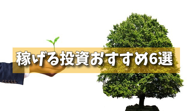 稼げる投資おすすめ6選の画像